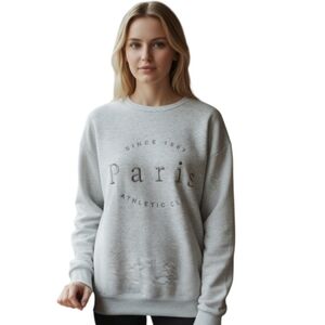 Orange Kiss Gray Paris Sweatshirt Sz.M EUC.